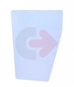 ČELNÉ SKLO SPODNÉ ĽAVÉ/PRAVÉ TVRDENÉ BEZFAREBNÉ CVA CAT 1641072