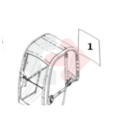 ZADNÉ SKLO TVRDENÉ SO SIEŤOTLAČOU CVA JCB 827/80290