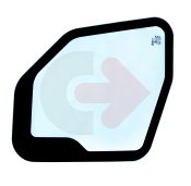 SKLO DVERÍ TVRDENÉ ZELENÉ SO SIEŤOTLAČOU CVA KOMATSU 22M-54-24260