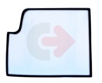 BOČNÉ SKLO TVRDENÉ BEZFAREBNÉ SO SIEŤOTLAČOU CVA JCB 236/07309