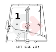 SKLO DVERÍ ĽAVÉ TVRDENÉ SO SIEŤOTLAČOU CVA CAT 1641067