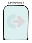 ČELNÉ SKLO LAMINOVANÉ ZELENÉ SO SIEŤOTLAČOU CVA VOLVO V14570748