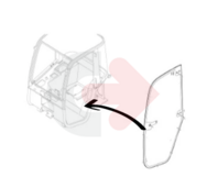 SKLO DVERÍ TVRDENÉ ZELENÉ CVA VOLVO V11306247