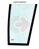 ČELNÉ SKLO PRAVÉ SPODNÉ LAMINOVANÉ ZELENÉ SO SIEŤOTLAČOU CVA CAT 2059606