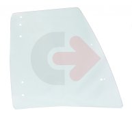 BOČNÉ SKLO PRAVÉ TVRDENÉ ZELENÉ SO SIEŤOTLAČOU CVA JCB 827/80449